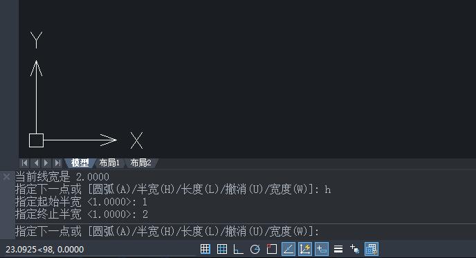 cad2017版怎么使用多段线画箭头,cad多段线为什么画出来的总是粗的