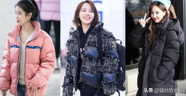 明星同款百搭羽绒服,明星冬季穿搭羽绒服平价