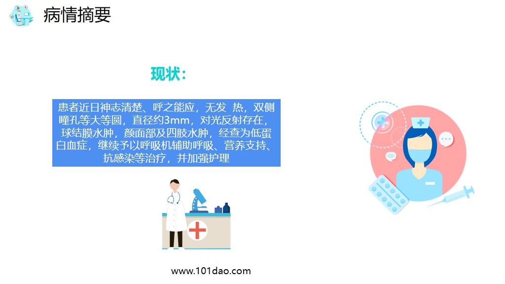 扁平化医院护理查房ppt模板免费,医院护理ppt图免费