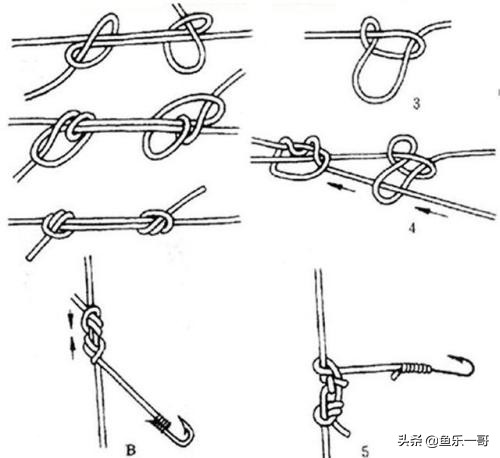 海竿钓串钩鲫鱼绑钩全部教程,串钩绑法钓鱼基本功练习
