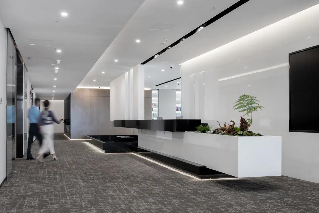 漂亮的前台布置设计图,前台接待台设计效果图