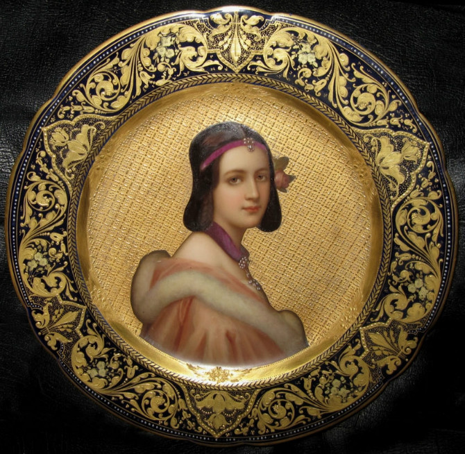 欧洲人物瓷板画,欧洲油画经典肖像画