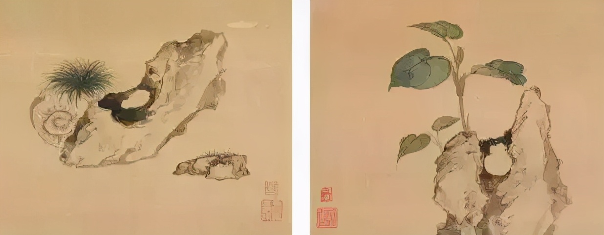 历代中国画中的奇石,中国画奇石作品欣赏