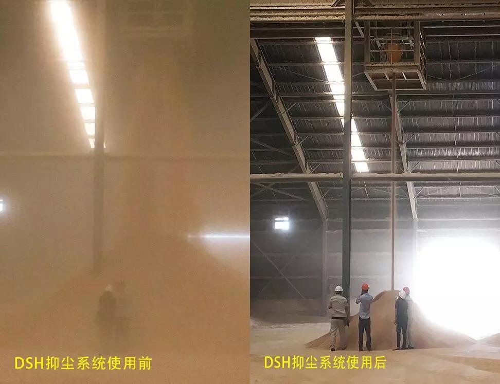散料落料粉尘解决方案：DSH抑尘系统（集尘斗）