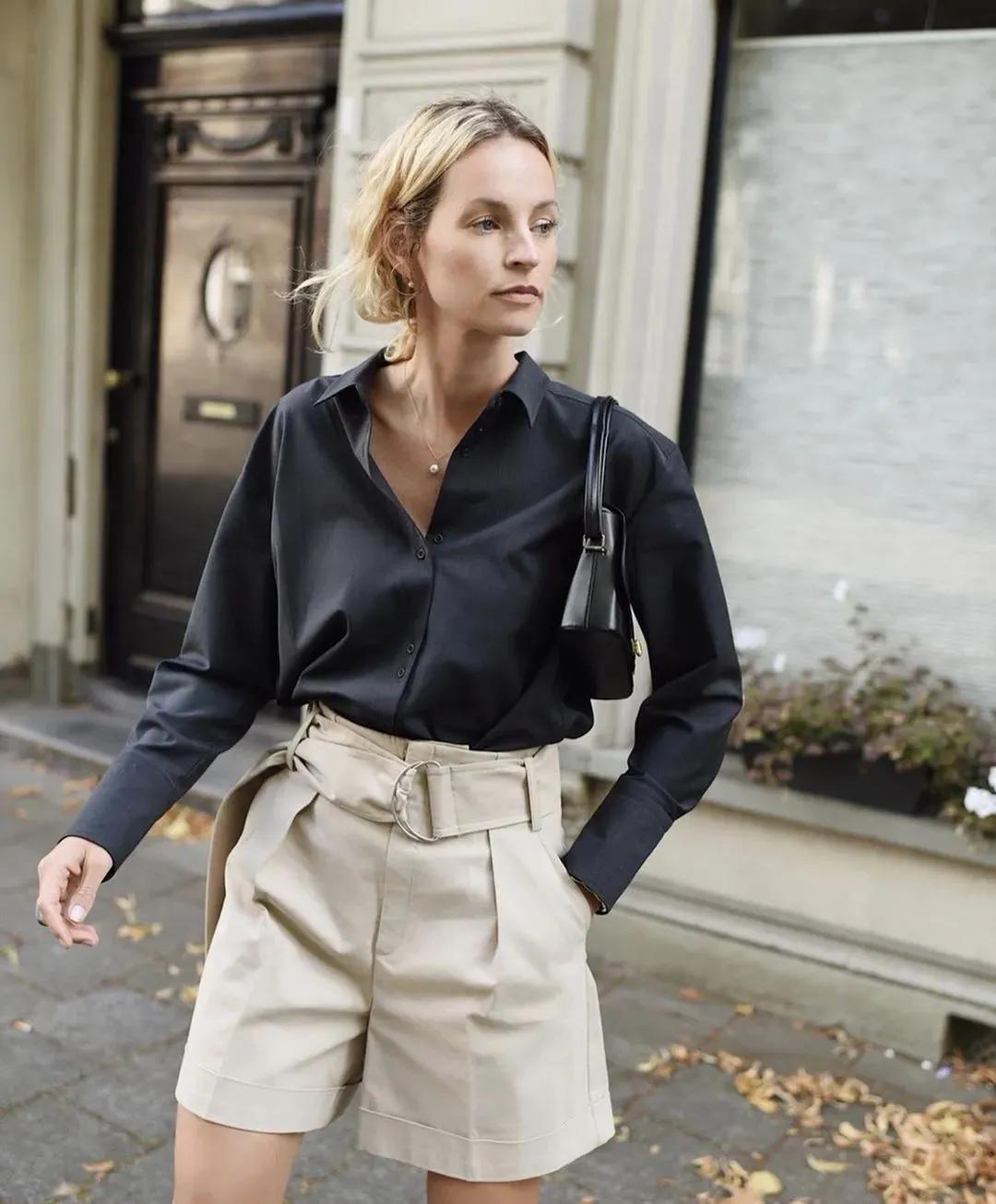 夏季休闲宽松短袖t恤每日穿搭,上短下长不露腿t恤穿搭夏季