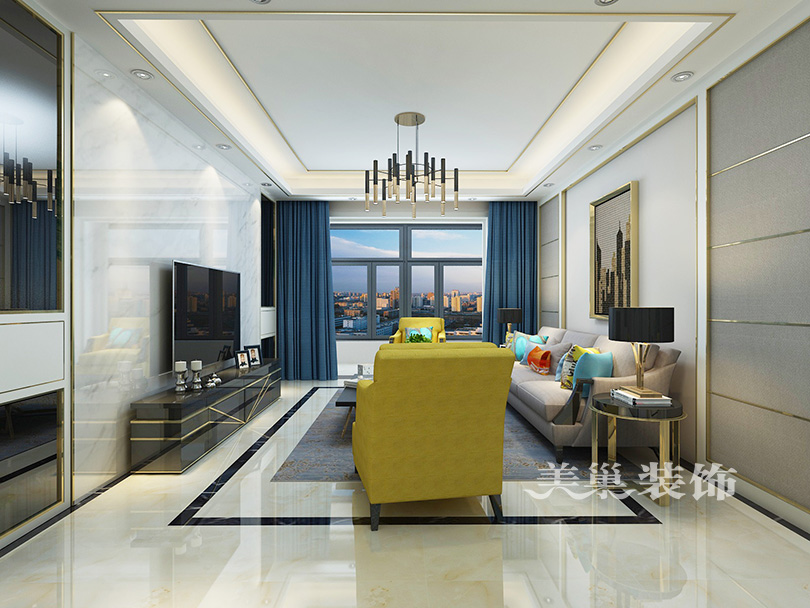 美巢欧式装修效果图大全,美巢装饰简约装修案例