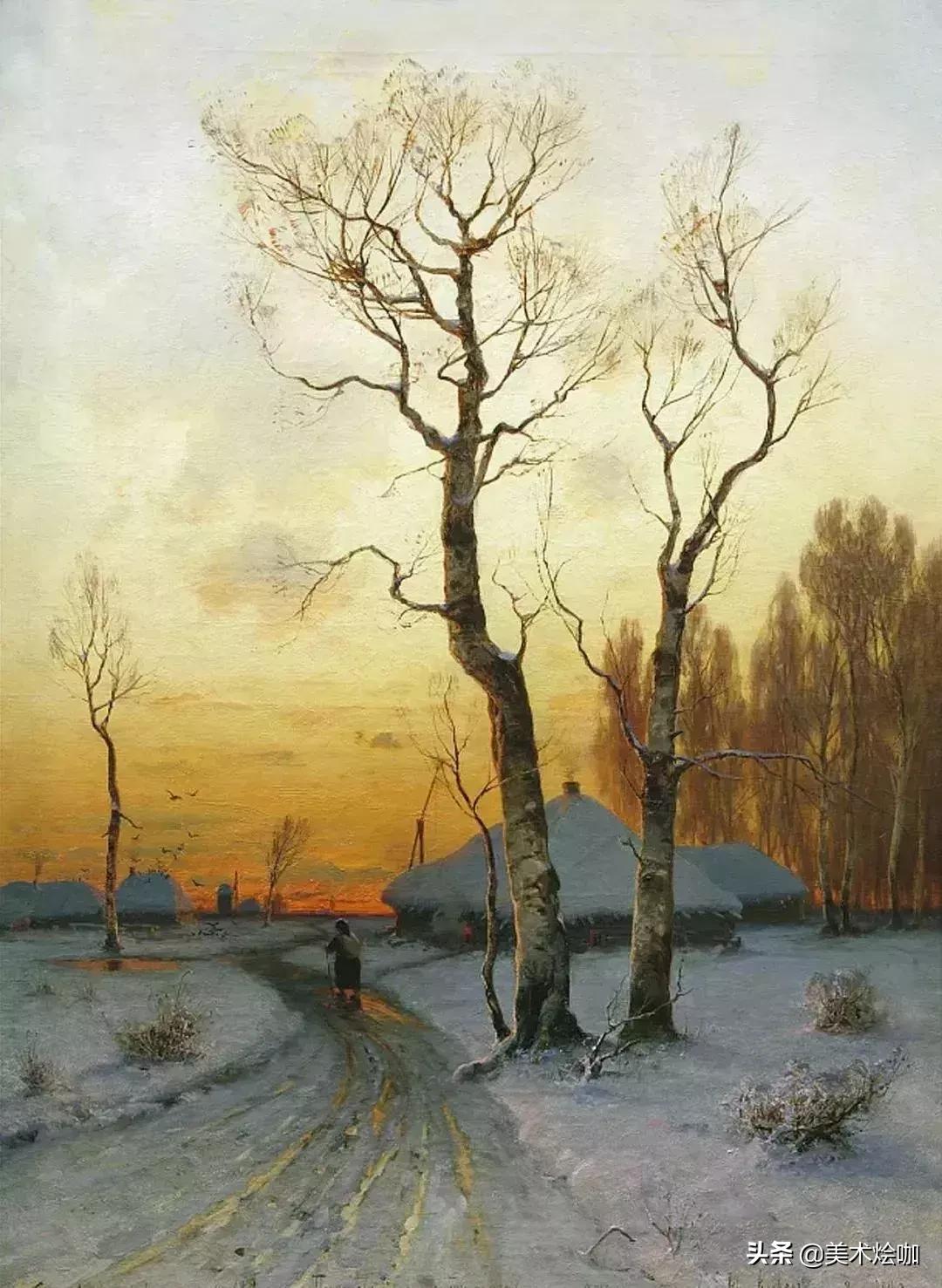 俄罗斯画家的风景油画,俄罗斯画家的油画艺术美到极致