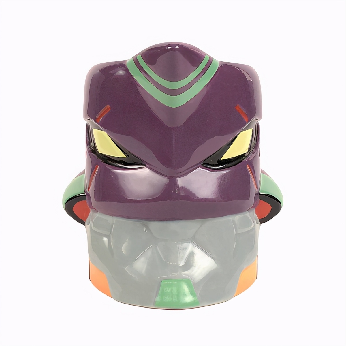 模玩周边：《新世纪福音战士》初号机/贰号机头部造型马克杯