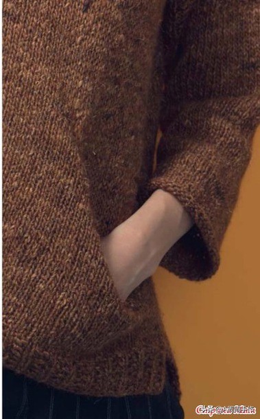 手编毛衣口袋针法,最简单棒针开口袋教程