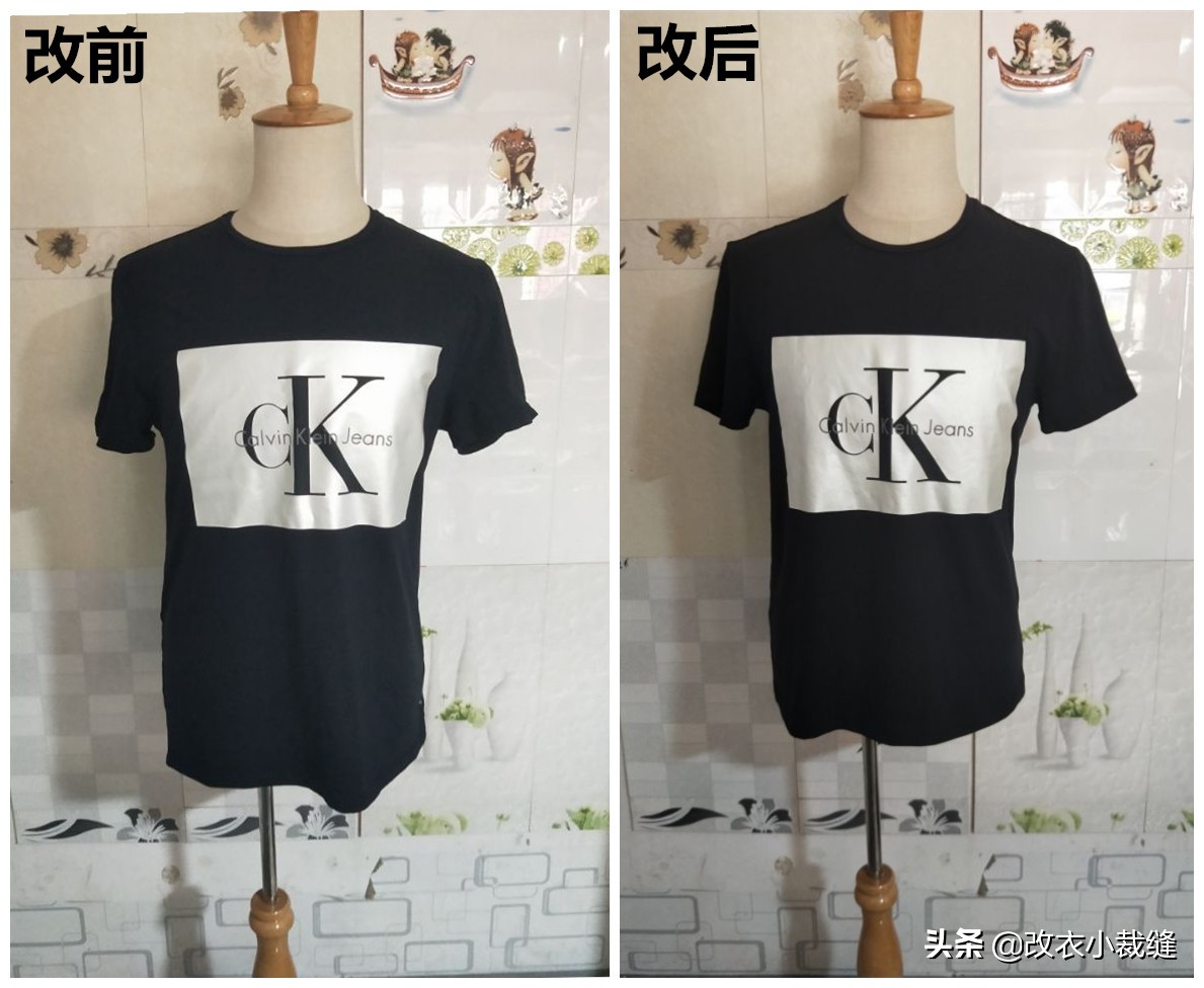 短袖T恤长怎么改短,短袖t恤可以改短吗
