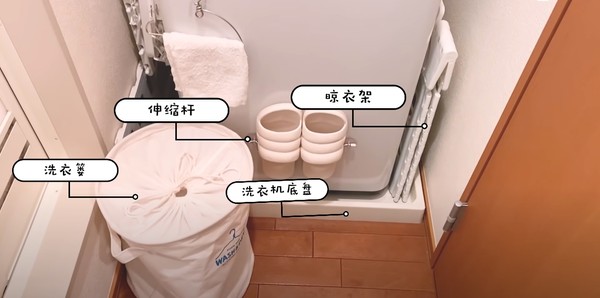 滚筒洗衣机外侧收纳神器,洗衣机上方缝隙收纳神器