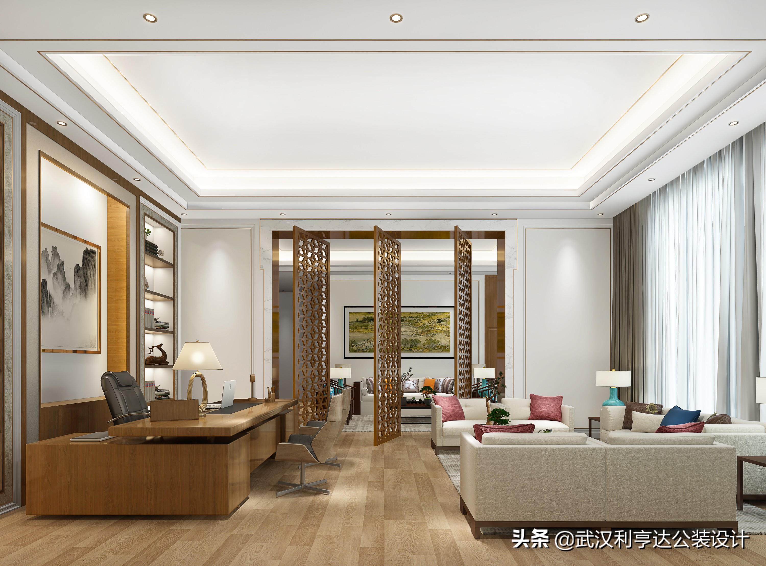 董事长办公室装修设计九大要点,经理办公室装修设计方案经典案例