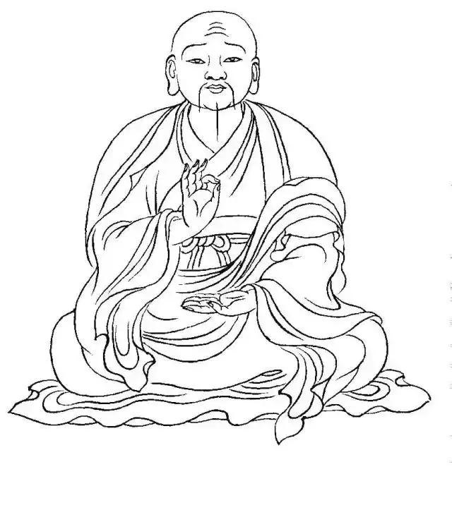 白描佛像线稿图片大全,白描佛像画法图片大全