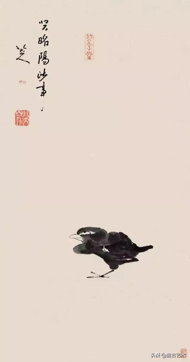 画出艺术家人生大寂寞的国画艺术作品——盘古油画艺术