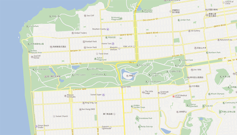 美国旧金山市规划,美国旧金山公园