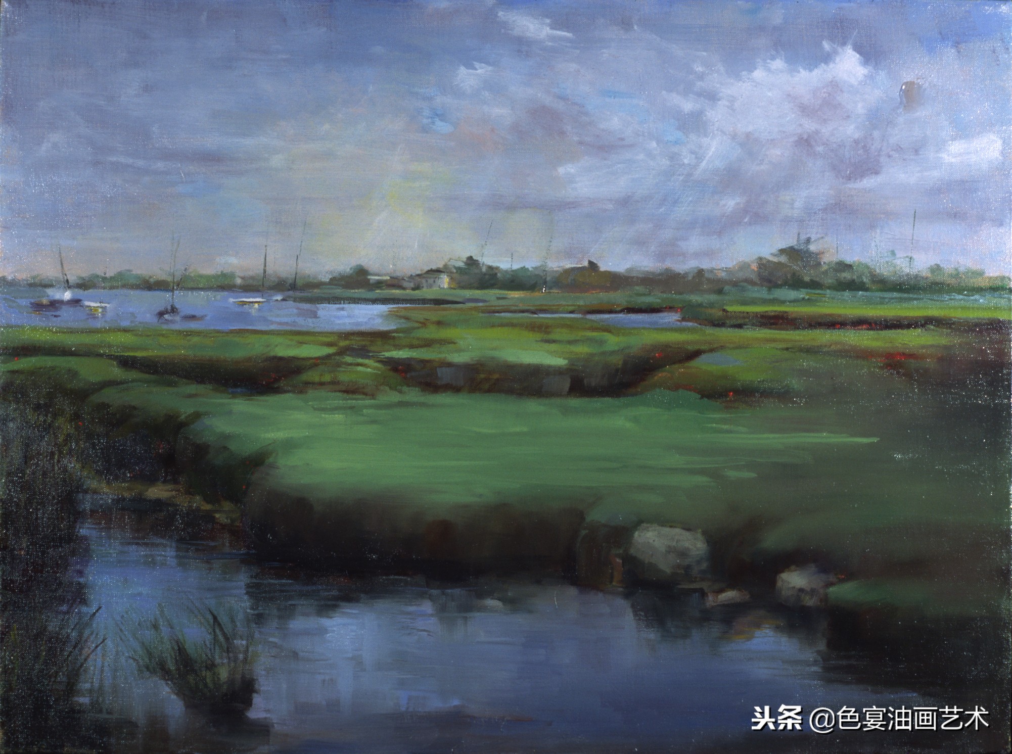 俄罗斯油画大师风景油画教程视频,油画大师油画风景创作教学视频