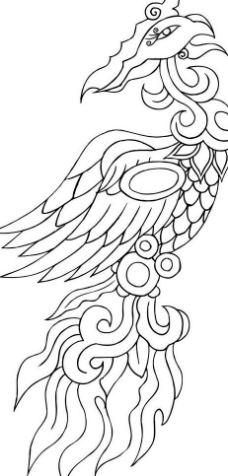 怎样画一个凤凰,怎么画个凤凰