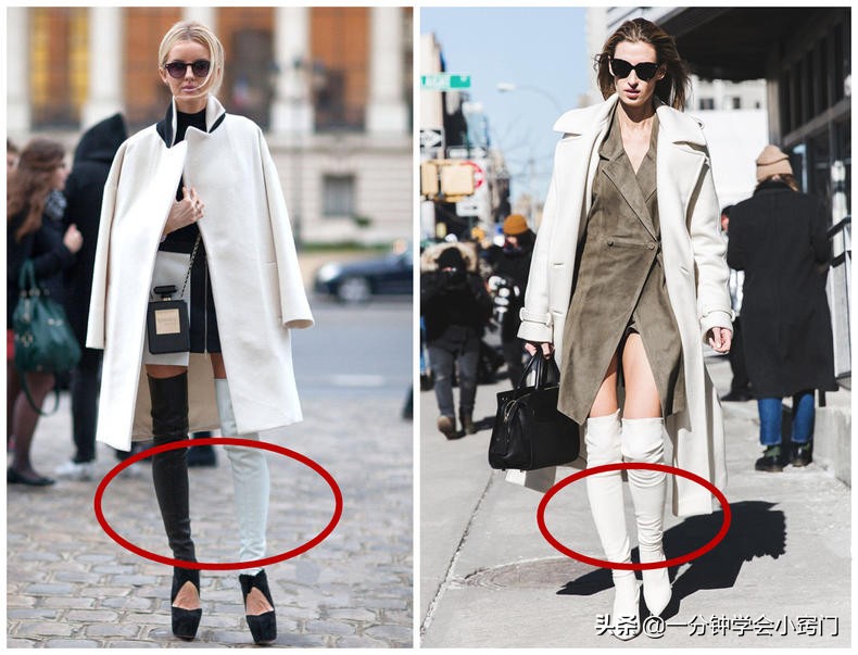 女生小腿粗穿什么高腰靴,不显小腿粗的靴筒