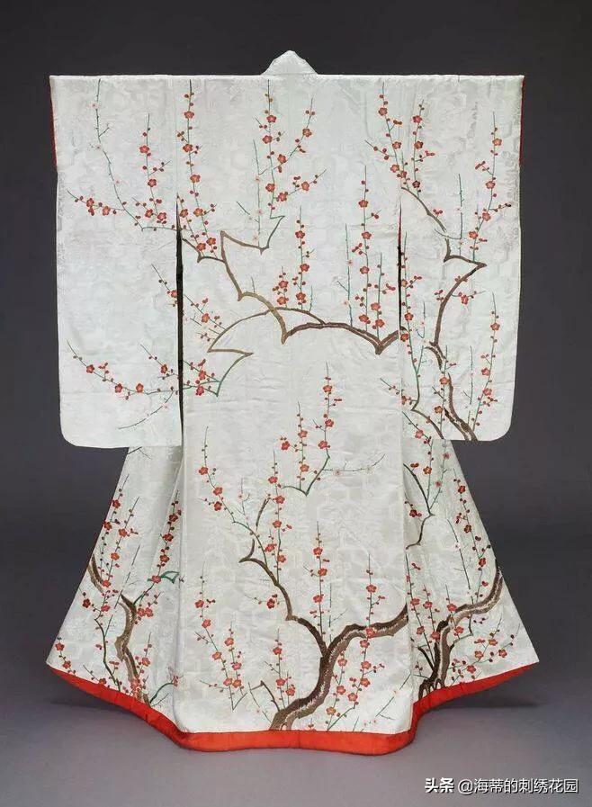 日本和服刺绣图案,和服刺绣和中国刺绣的区别