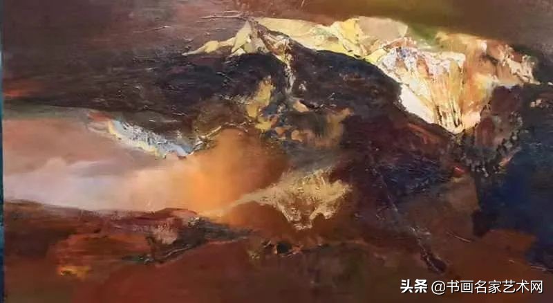 杨兴雅意向山水油画作品欣赏,艺术中国杨建宏绘画作品鉴赏