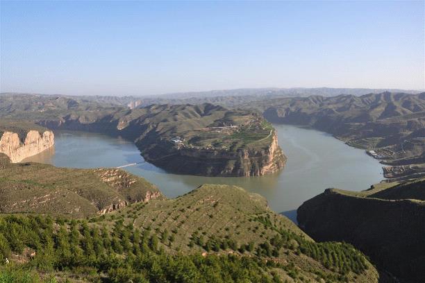 黄河乾坤湾七言诗,山西老牛湾乾坤湾