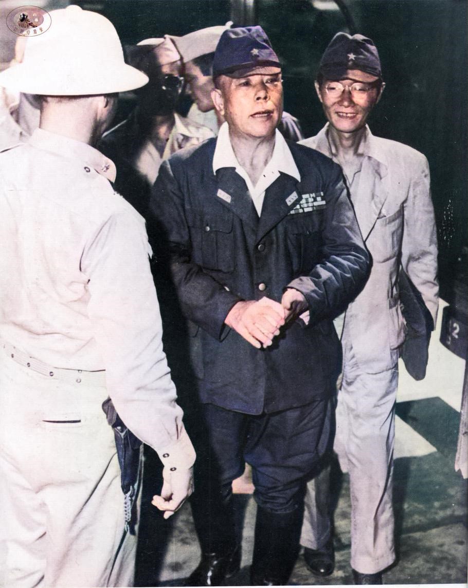 战犯老照片,处决日本七大战犯影像