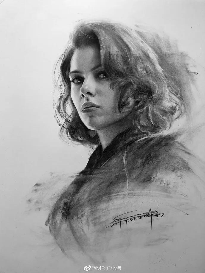 画一幅素描100万笔，胡歌、李现、迪丽热巴在他笔下全都画活了