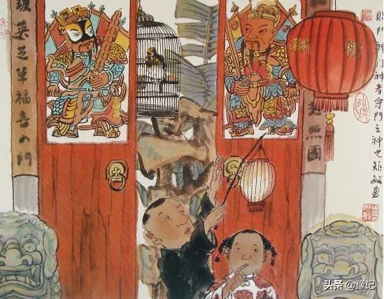 中国贴的门神一般是什么,门神的正确贴法哪个在左哪个在右