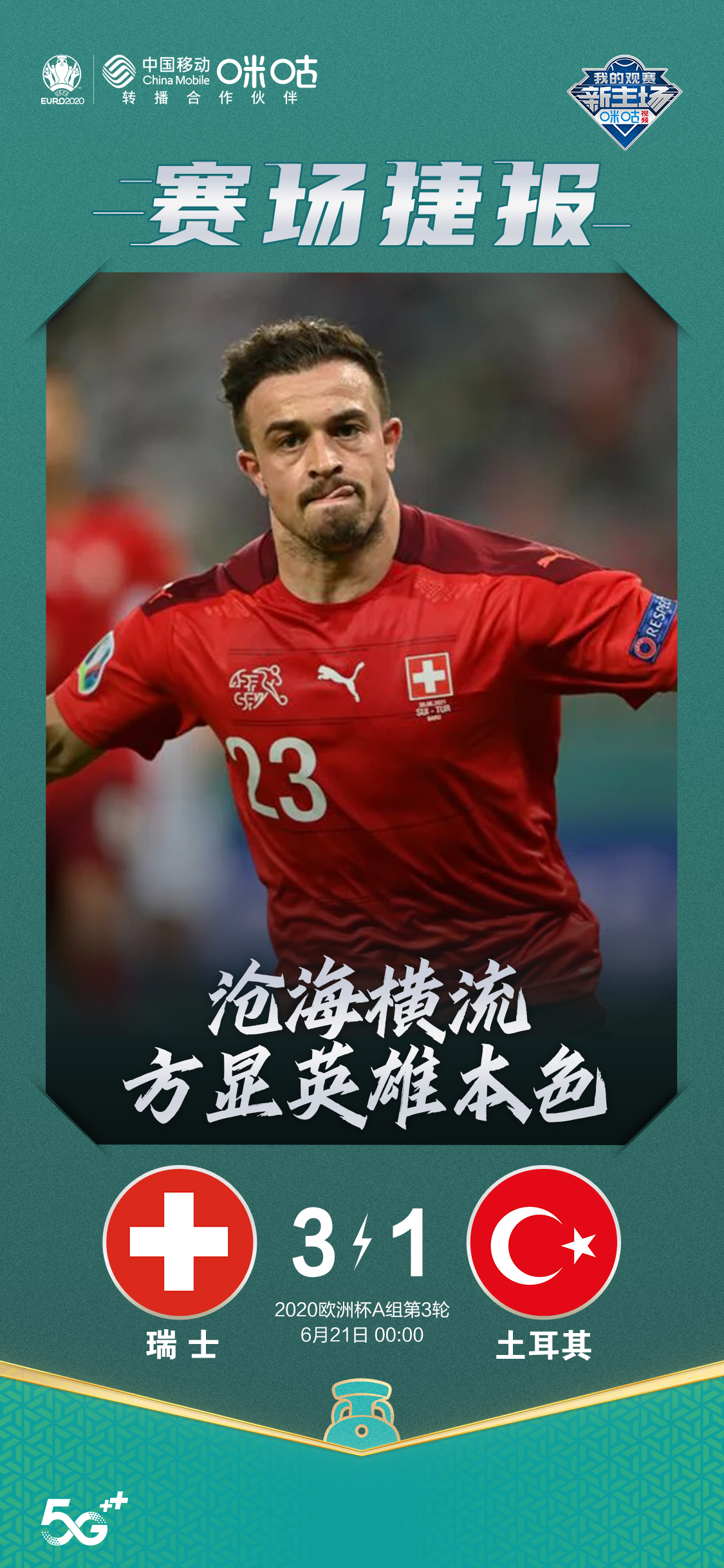 欧洲杯瑞士3-1土耳其,欧洲杯瑞士vs土耳其直播