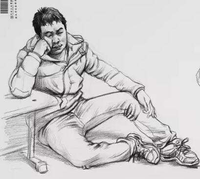 速写创作思路默写的技巧,简单生动的速写动态默写