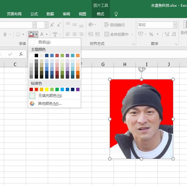如何用excel把1寸照片换背景颜色,excel做一寸照片如何改背景