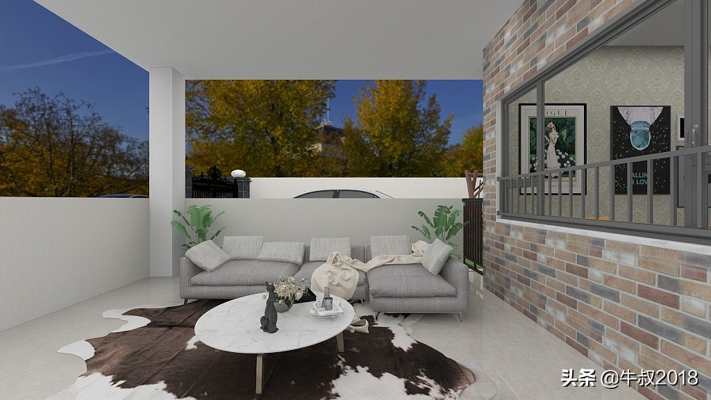 乡村养老别墅带庭院,农村简单养老房小户型设计