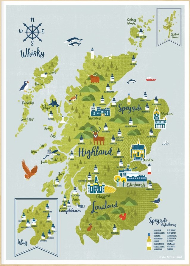 苏格兰威士忌六大产区，你最喜欢哪一个？