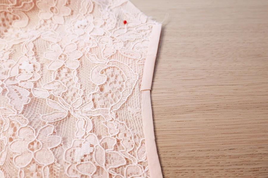 短款包臀裙裁剪缝制教程,包裙开叉缝制方法图解