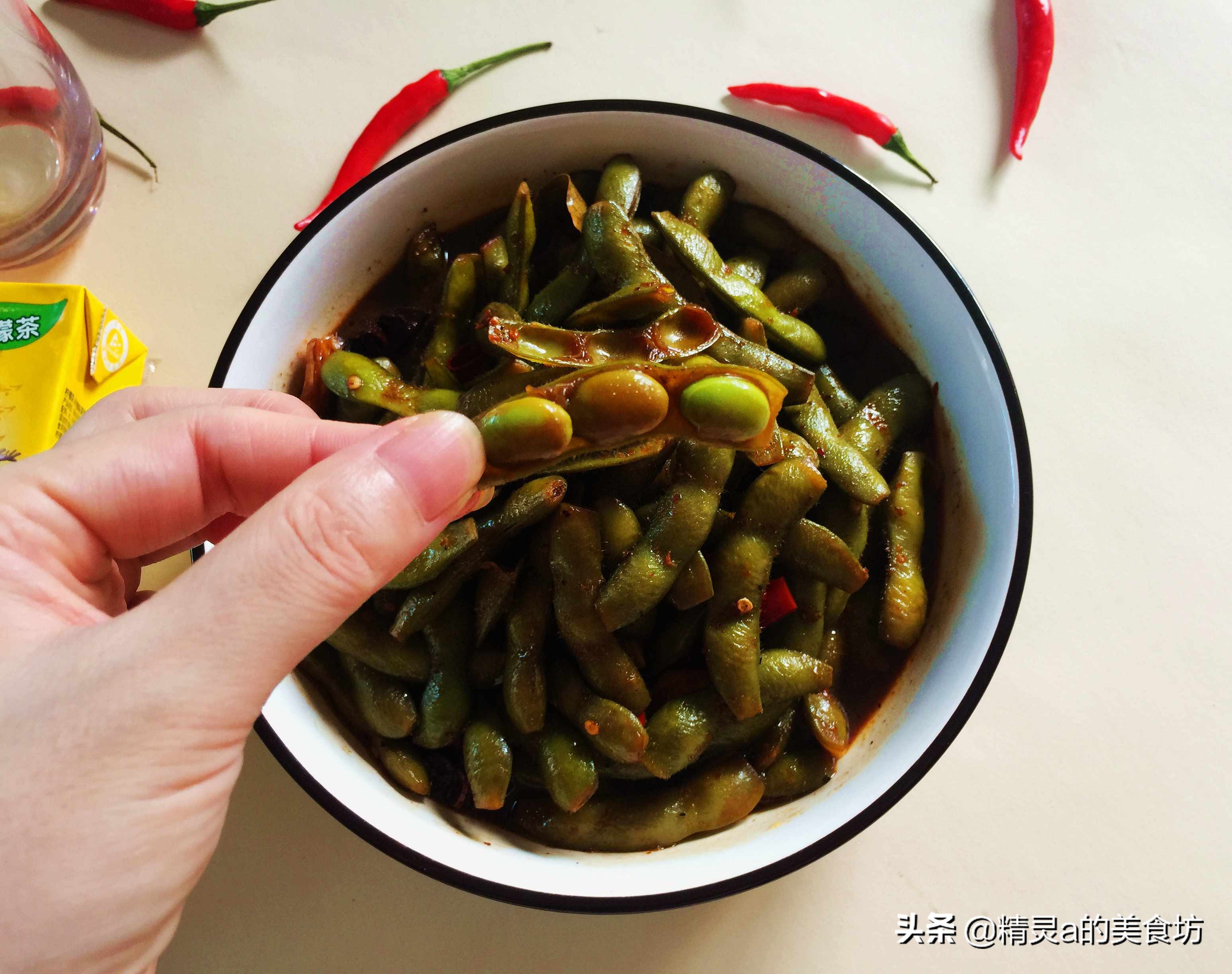 绝味卤香辣毛豆最正宗的做法,口味毛豆做法步骤