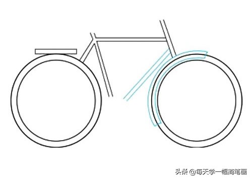 骑自行车的人怎么画简笔画,怎样画自行车简笔画简单又漂亮