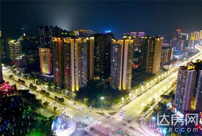 达州南外夜探,达州西外城市夜景