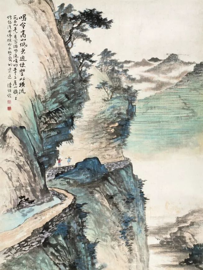 陈良宗山水画作品欣赏,陈家振山水画作品欣赏