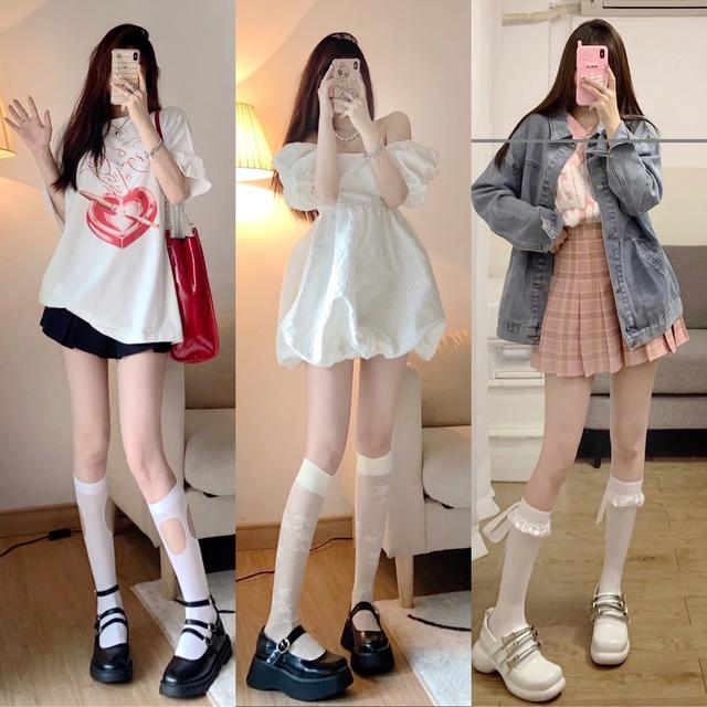冬季小腿袜搭配啥鞋子不显腿粗,穿上显瘦显白清凉又百搭小腿袜