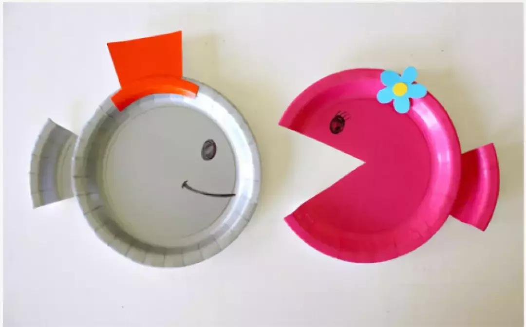 小鱼游幼儿园手工,小鱼游游游幼儿手工