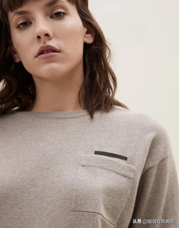 针织圆形口袋视频教程,针织开衫口袋怎么织