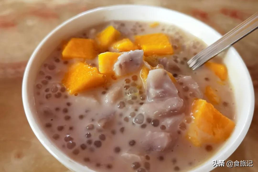 荔浦芋头甜品甜而不腻,家庭简单荔浦芋头的甜品