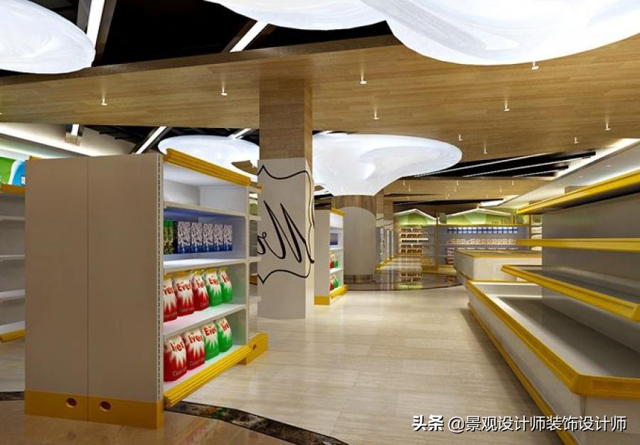 商场店铺设计案例图纸,超市设计图解大全