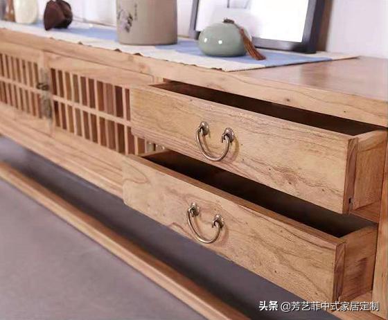 新中式家具客厅布置,新中式家具打柜子效果图