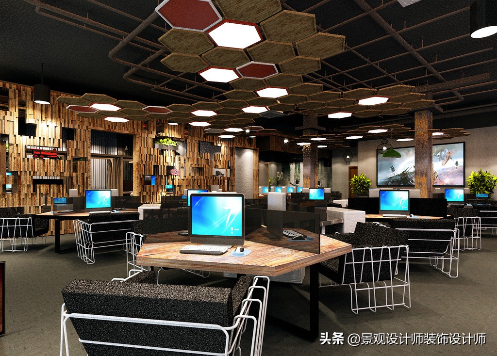 网咖设计效果图,网咖设计图哪找