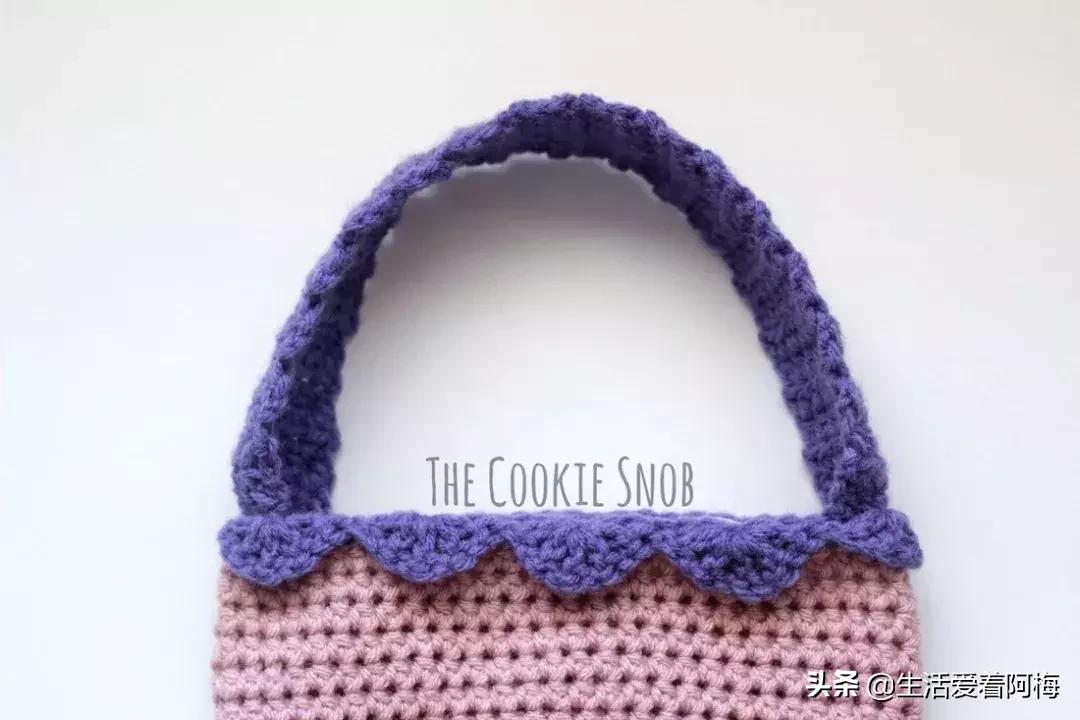 钩针美人鱼包包玩偶图解,美人鱼包包头部钩针教程