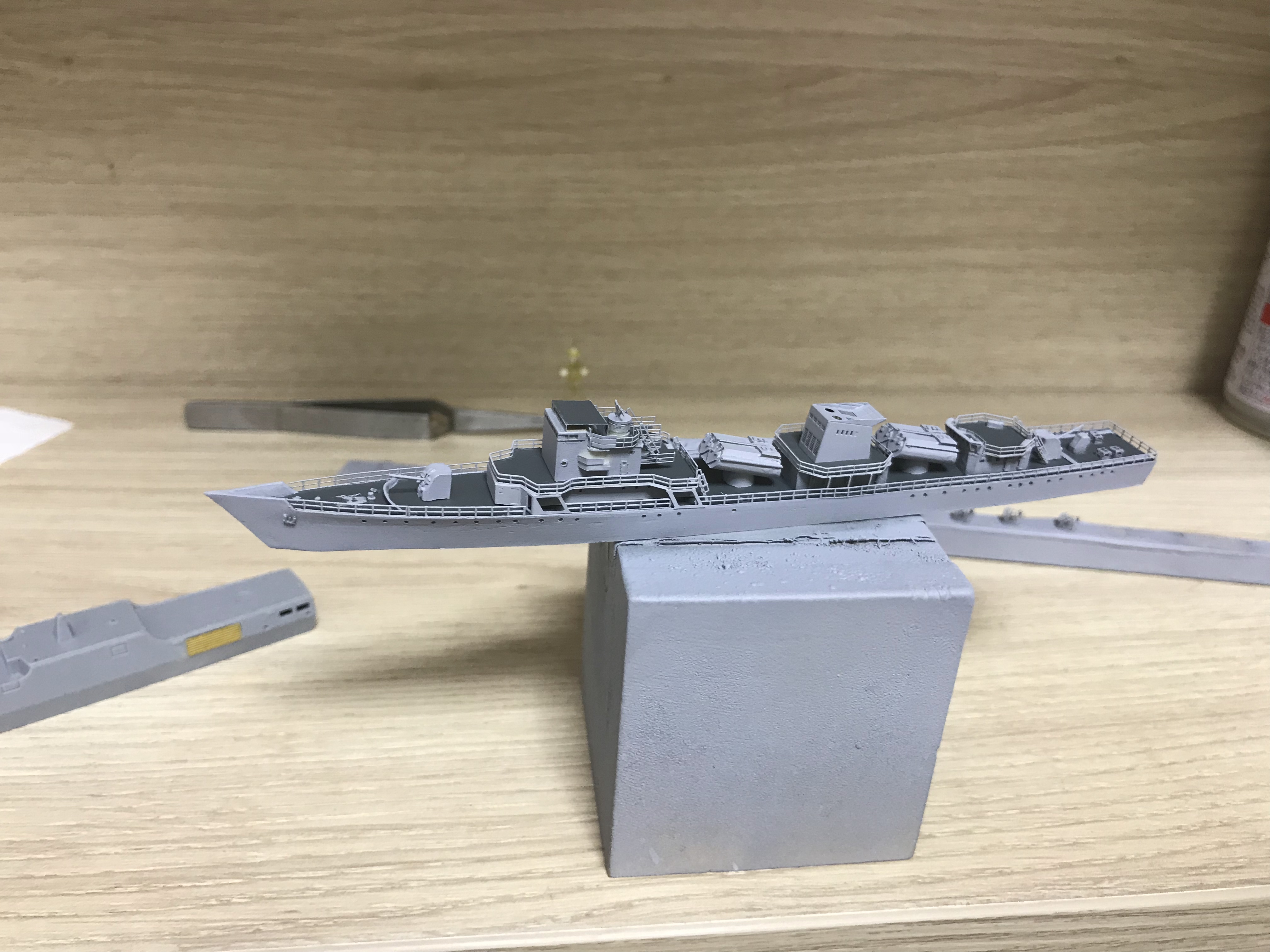 「手工船模」1/700宜宾号导弹护卫舰制作小记