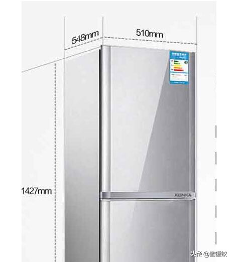 嵌入式冰箱双开门冰箱尺寸,一般双开门冰箱尺寸预留多宽合适