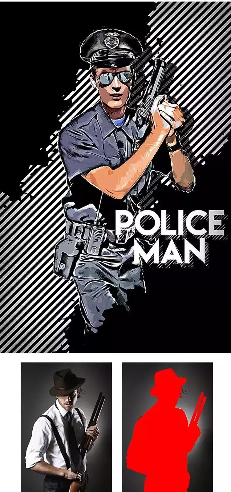 ps图片转卡通插画插件,ps图片一键转插画神器