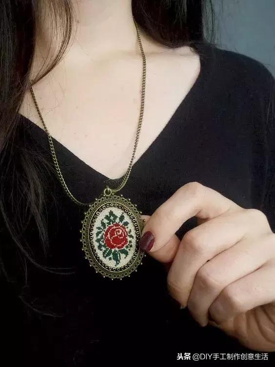 如何绣项链,手工项链绣法